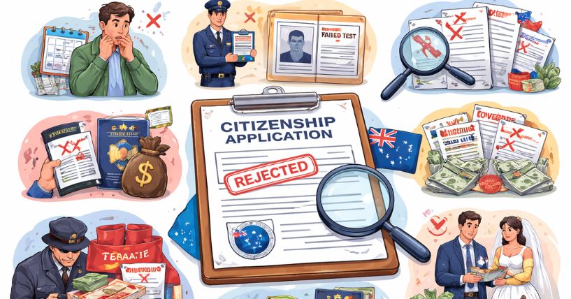 Common Reasons of Australian Citizenship Application Rejection